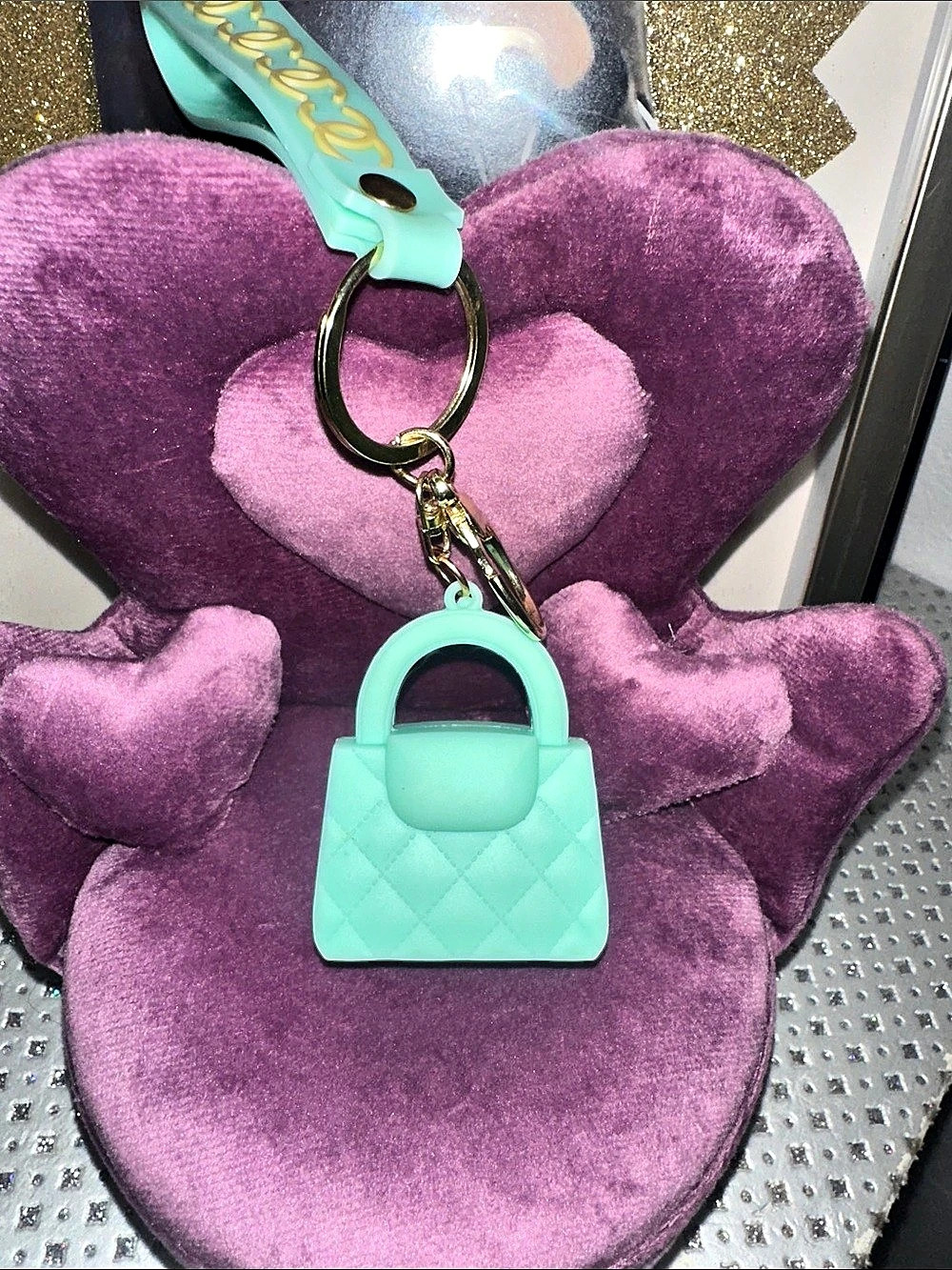 Mini Bag Keychain Green - Picture 3 of 5